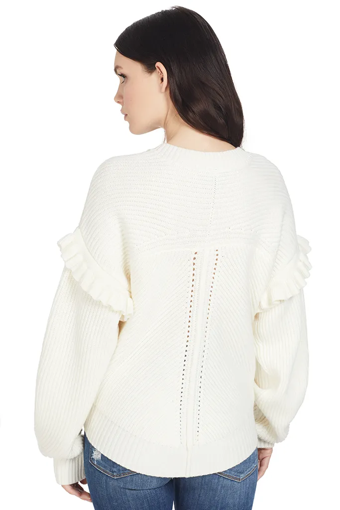 Knit Cashfeel Shoulder Detail Sweater