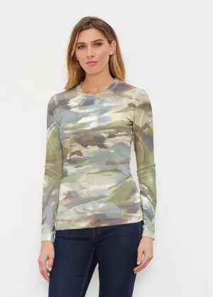 Landscape Green (15033) ~ Butterknit Long Sleeve Crew Top