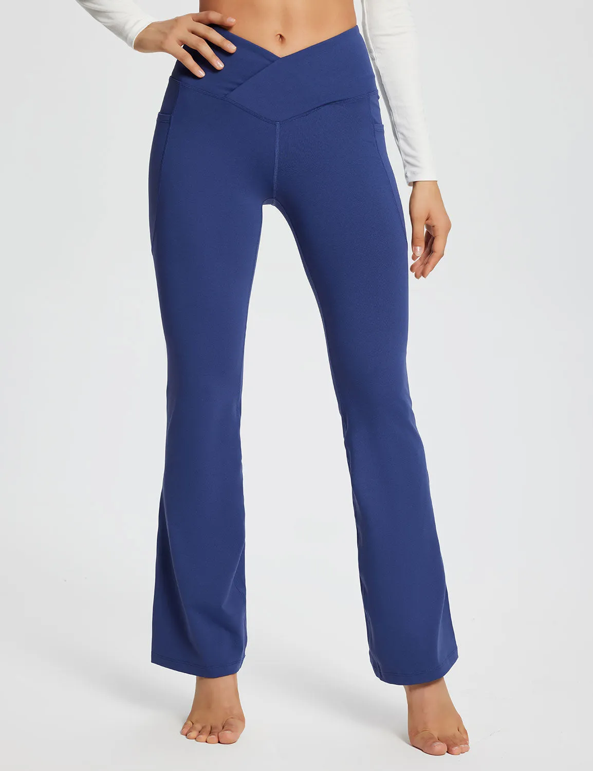 Laureate 29" Crossover High-Rise Flared Pants