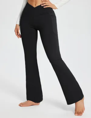Laureate 29" Crossover High-Rise Flared Pants