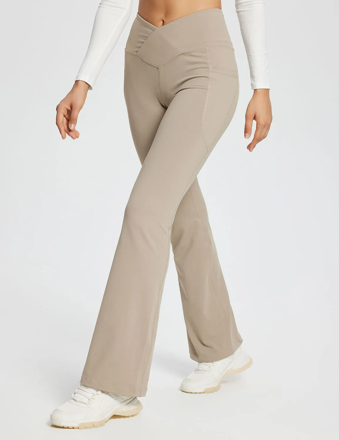 Laureate 29" Crossover High-Rise Flared Pants