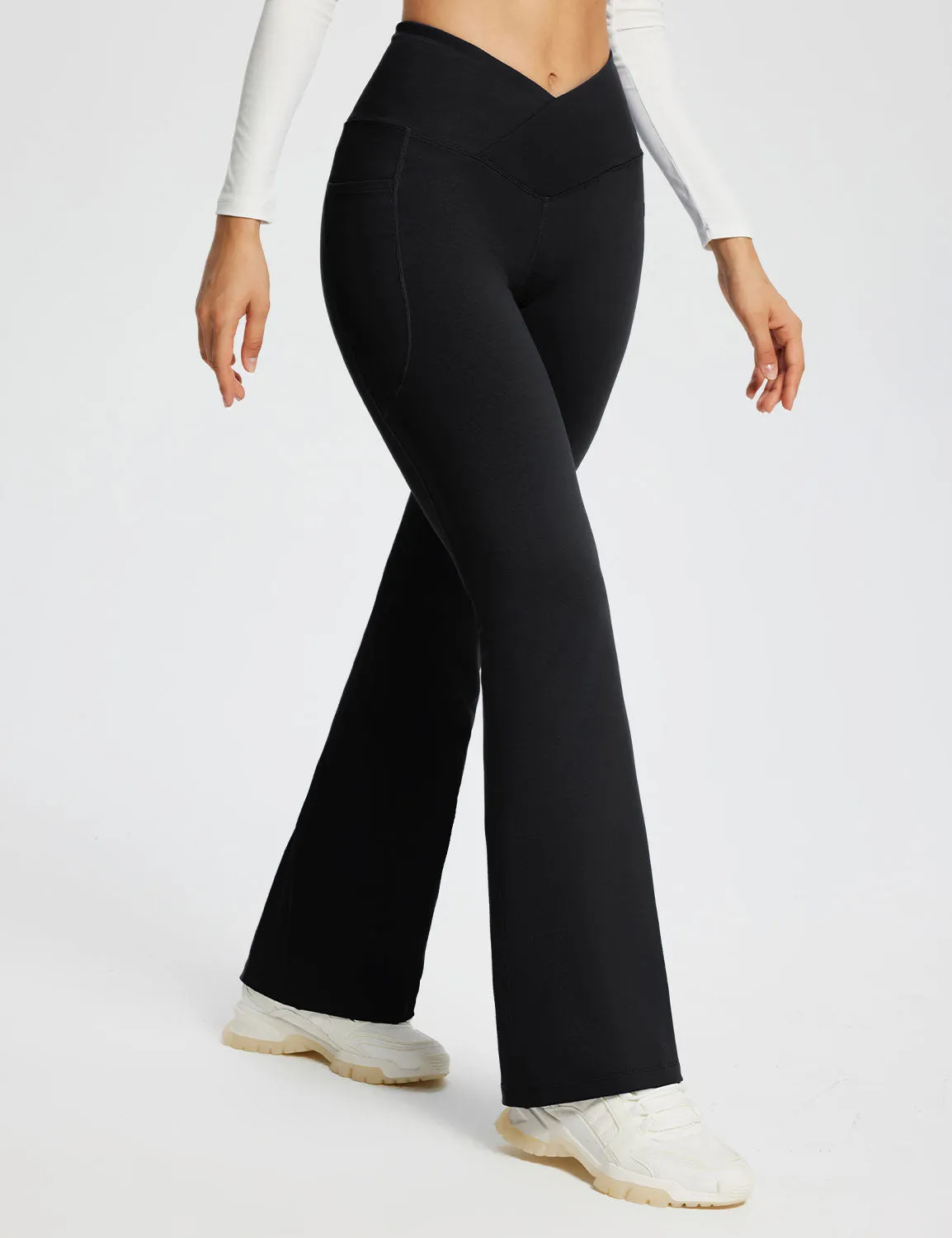 Laureate 29" Crossover High-Rise Flared Pants