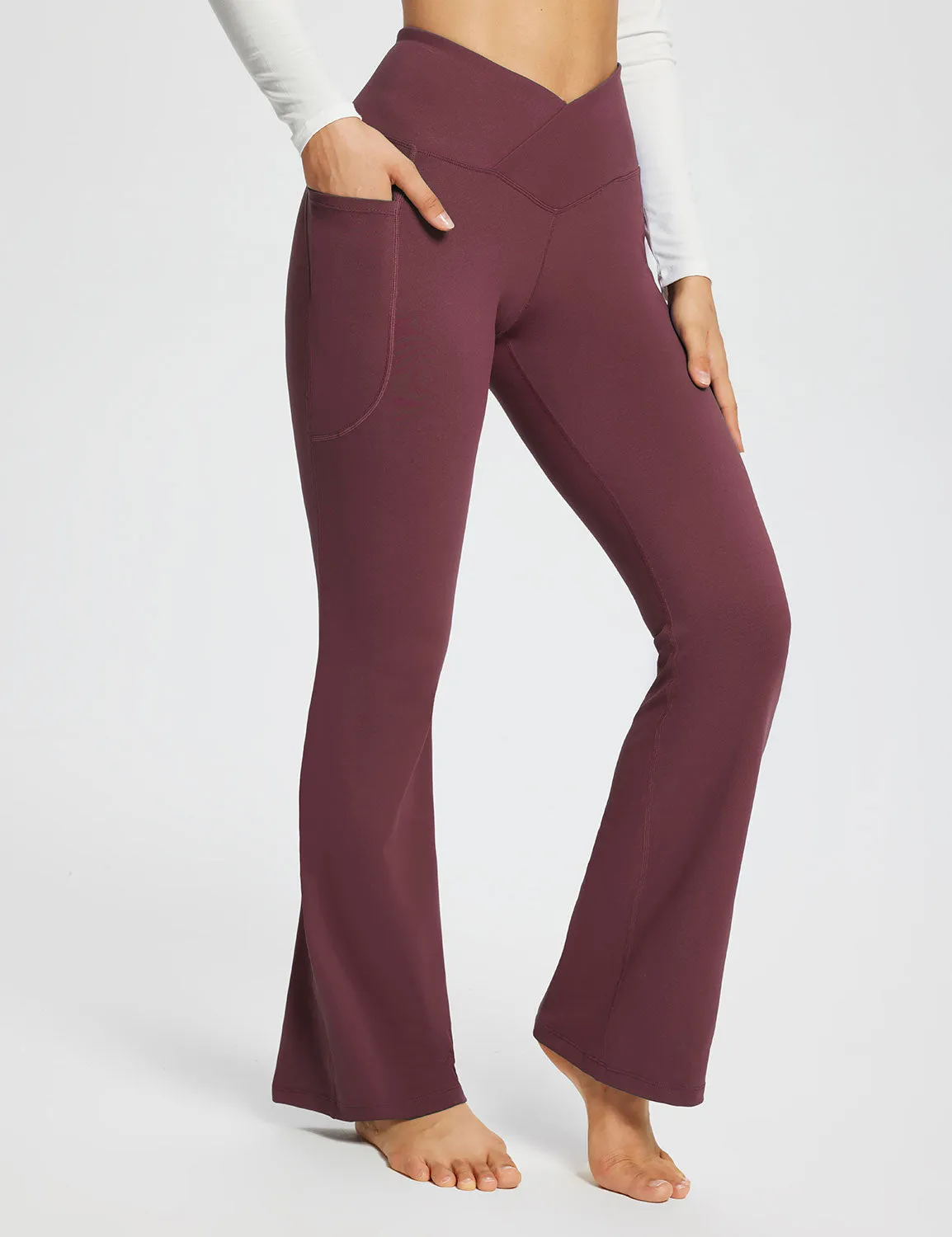 Laureate 29" Crossover High-Rise Flared Pants