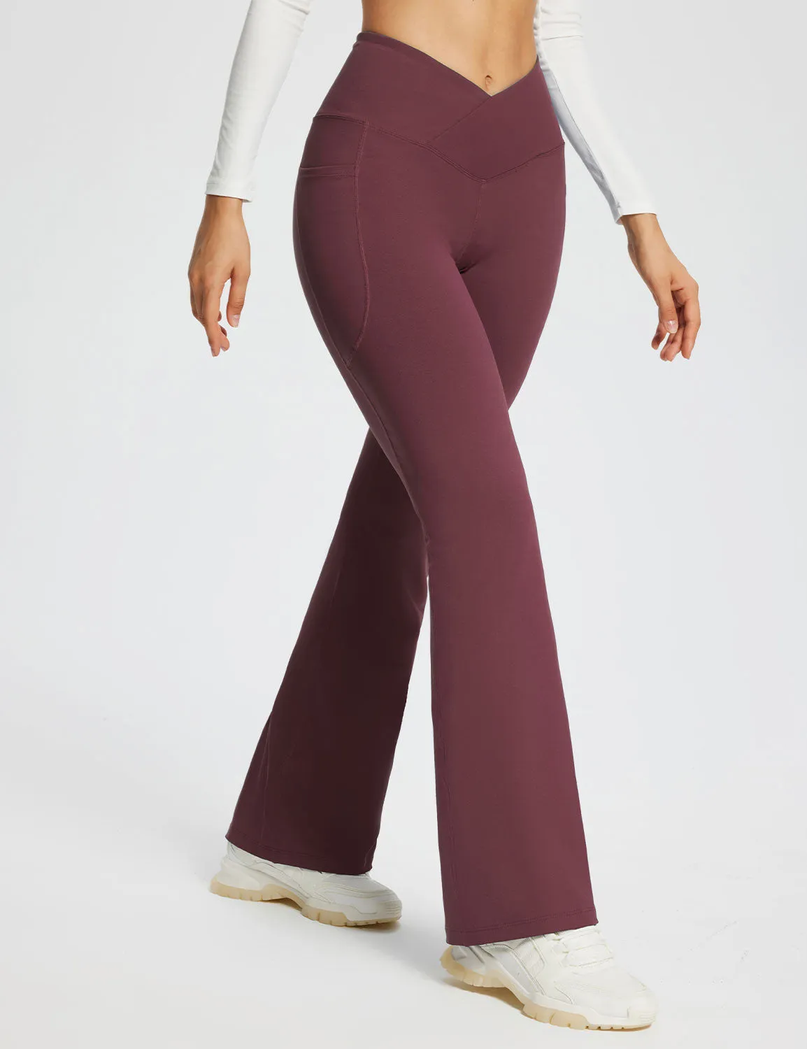 Laureate 29" Crossover High-Rise Flared Pants