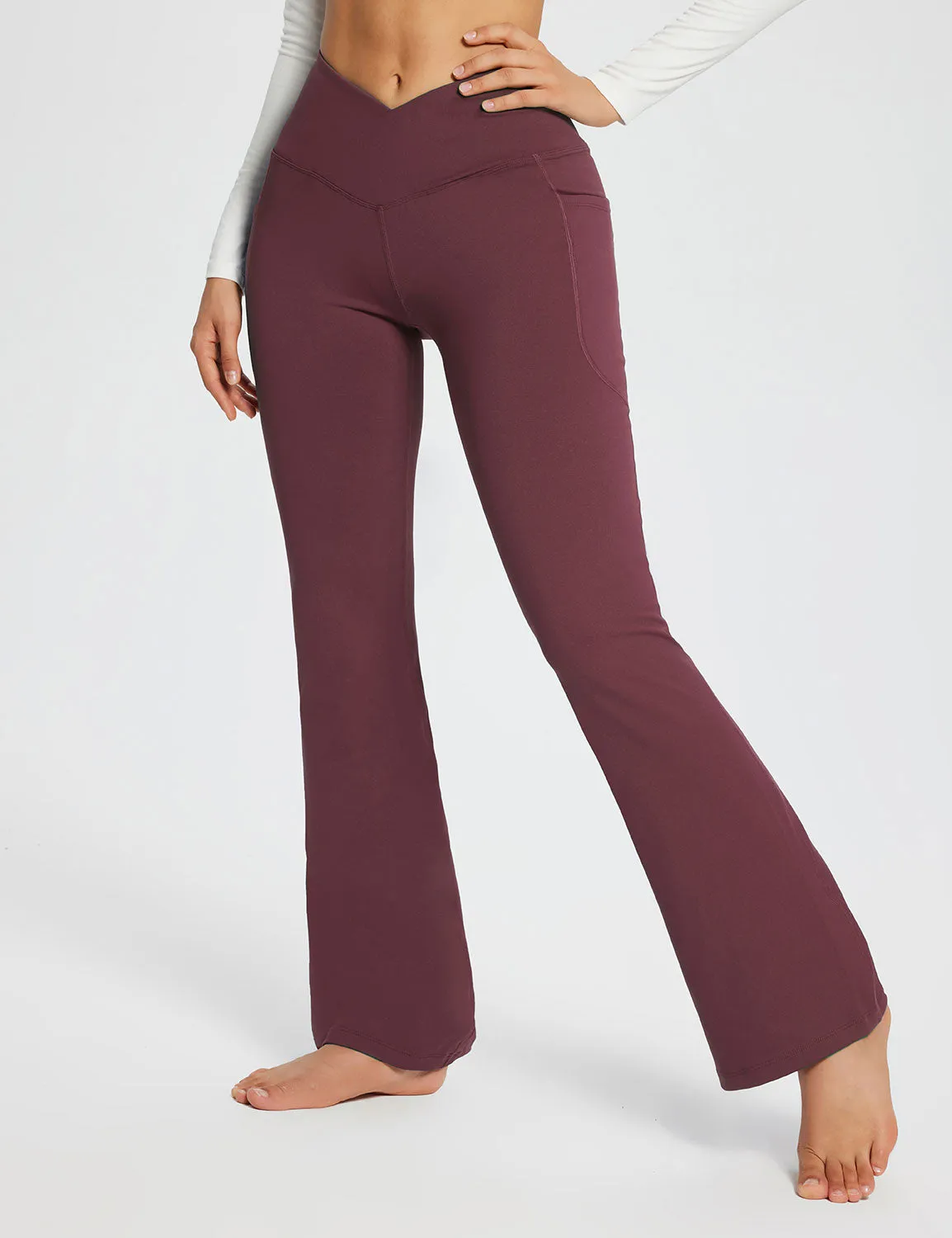 Laureate 29" Crossover High-Rise Flared Pants