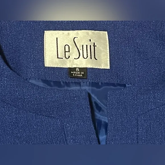 Le Suit Short Sleeve 2 Piece Skirt Suit Vintage