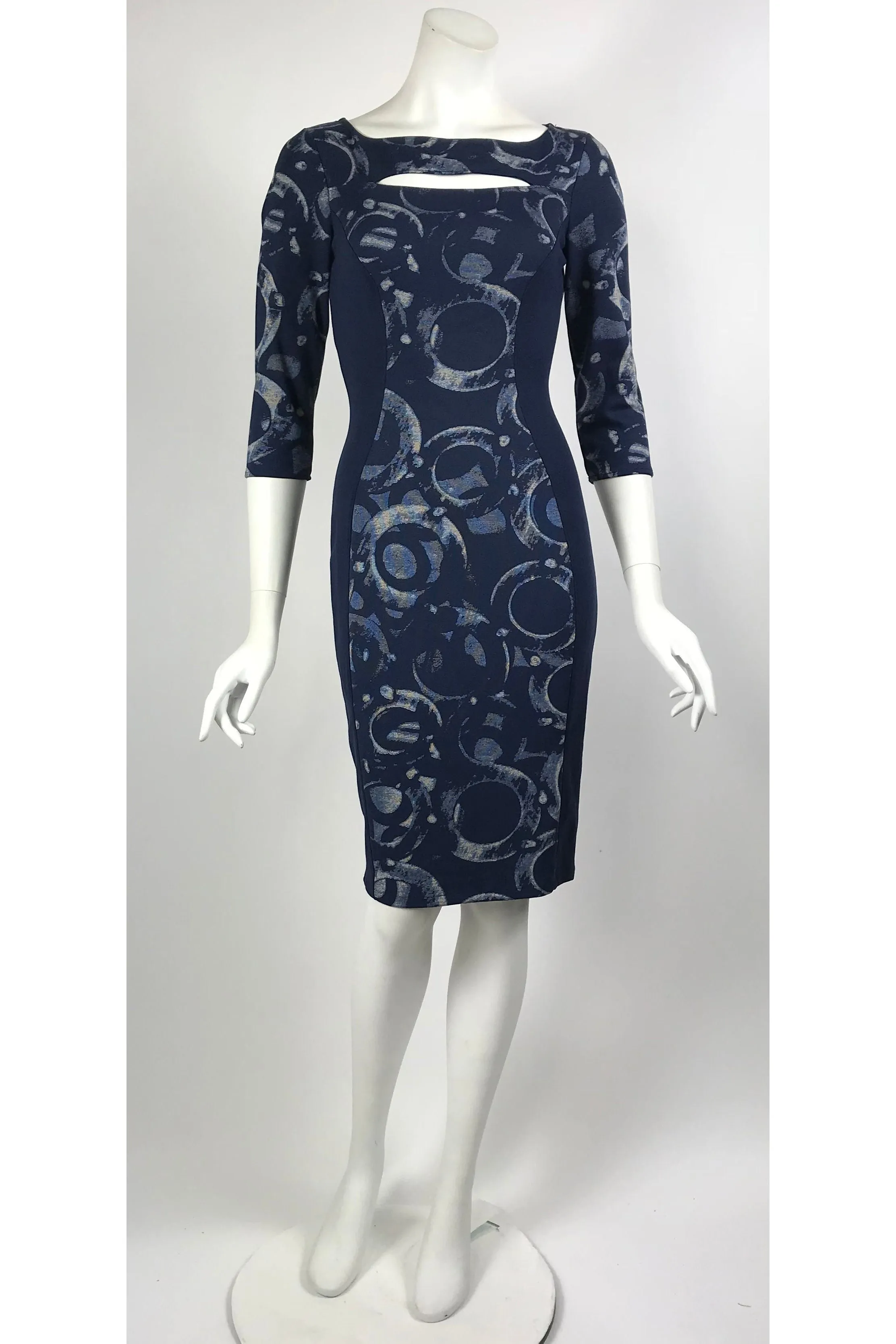 LEA Fitted Dress Princess Line knee length 3/4 sleeves