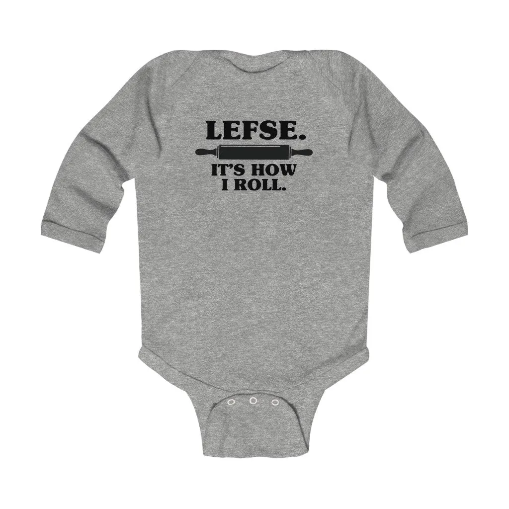 Lefse It's How I Roll Long Sleeve Bodysuit