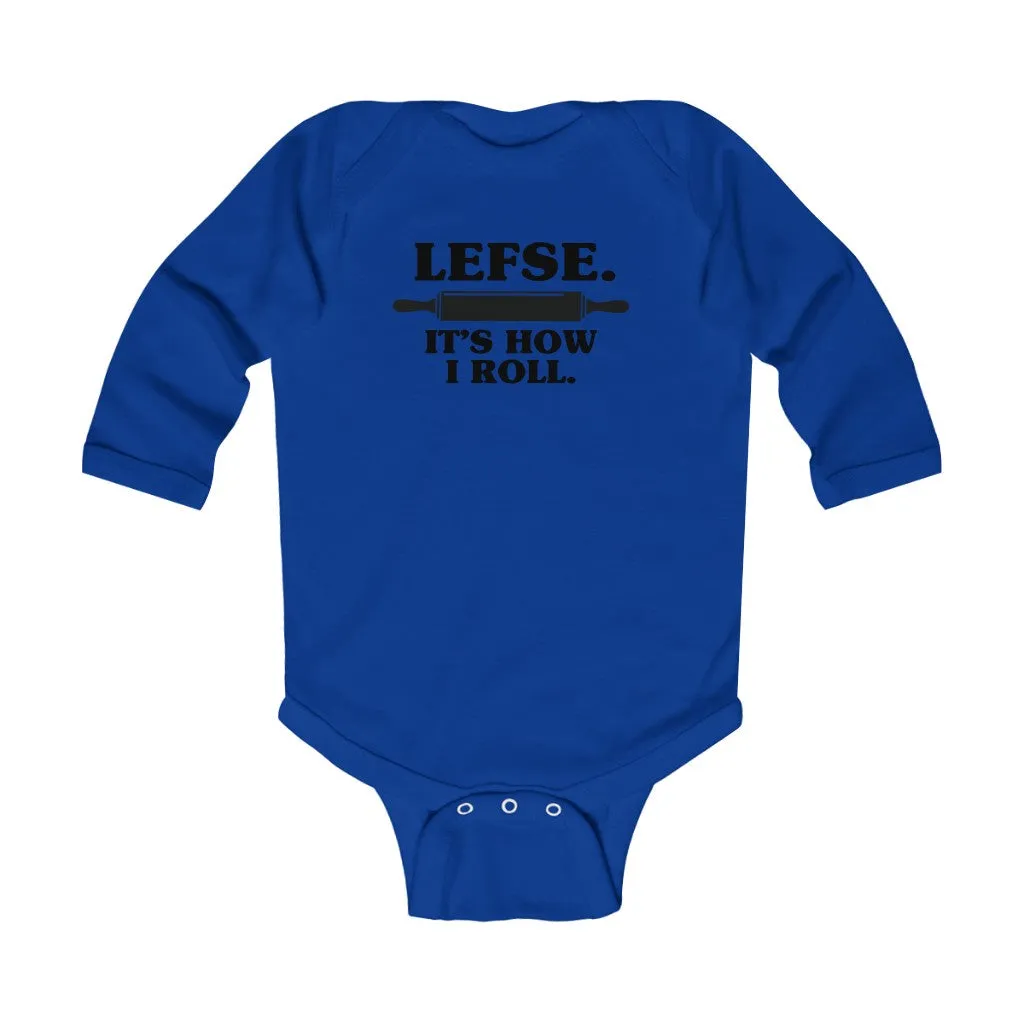 Lefse It's How I Roll Long Sleeve Bodysuit