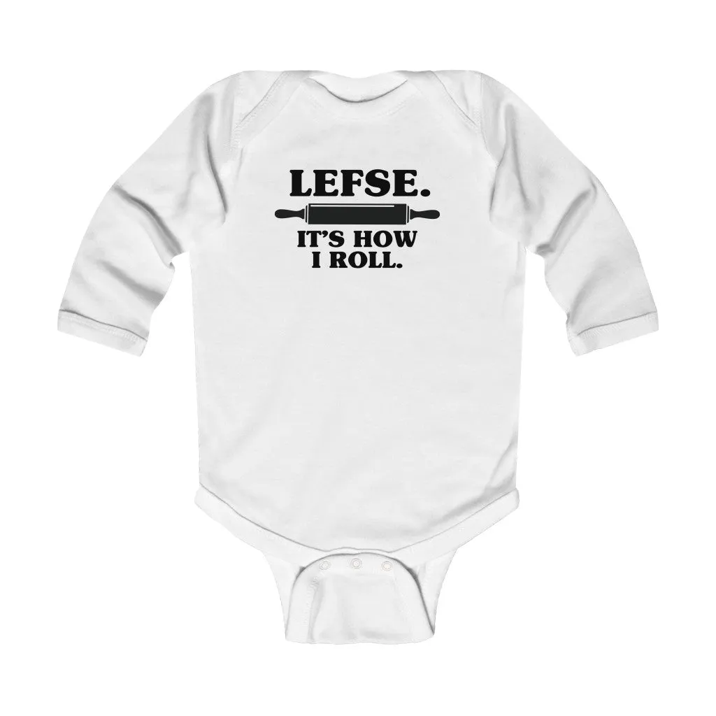 Lefse It's How I Roll Long Sleeve Bodysuit