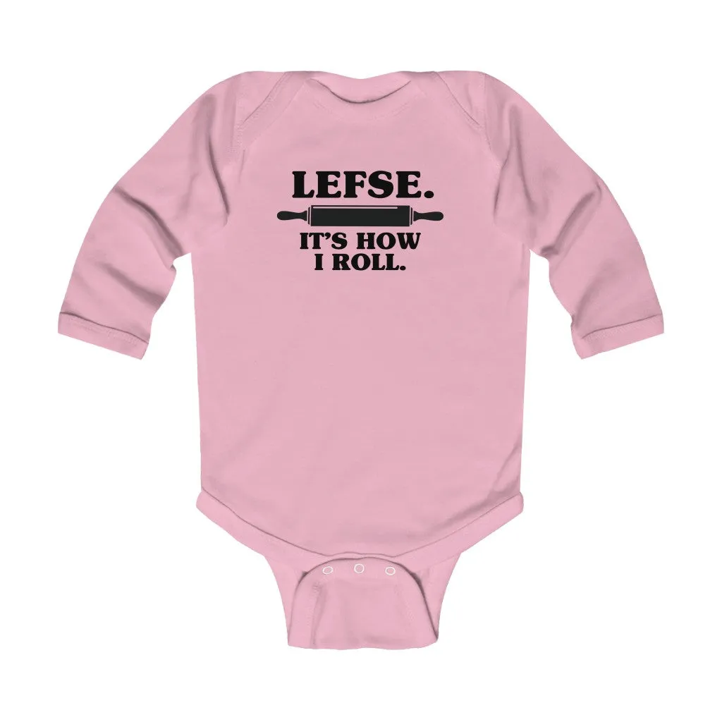 Lefse It's How I Roll Long Sleeve Bodysuit