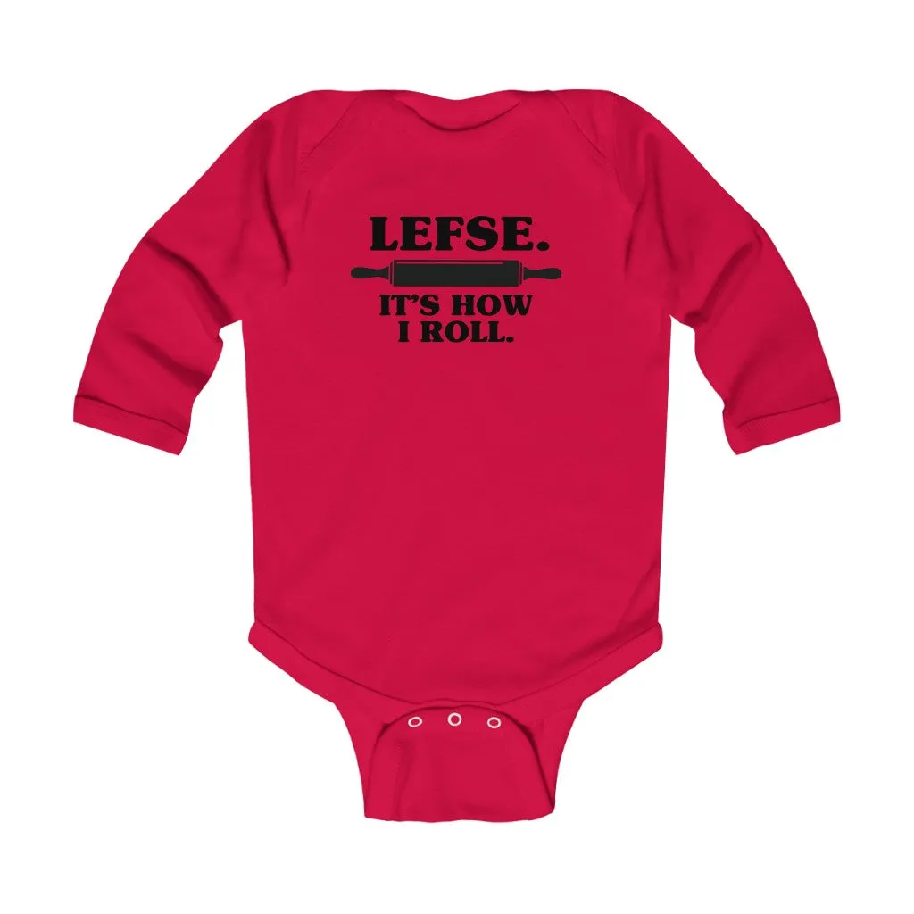 Lefse It's How I Roll Long Sleeve Bodysuit