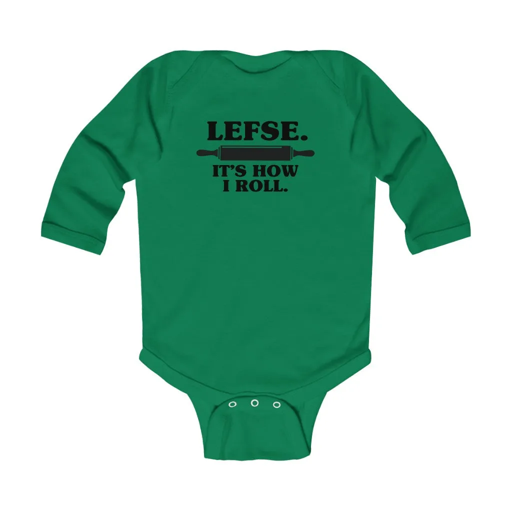 Lefse It's How I Roll Long Sleeve Bodysuit