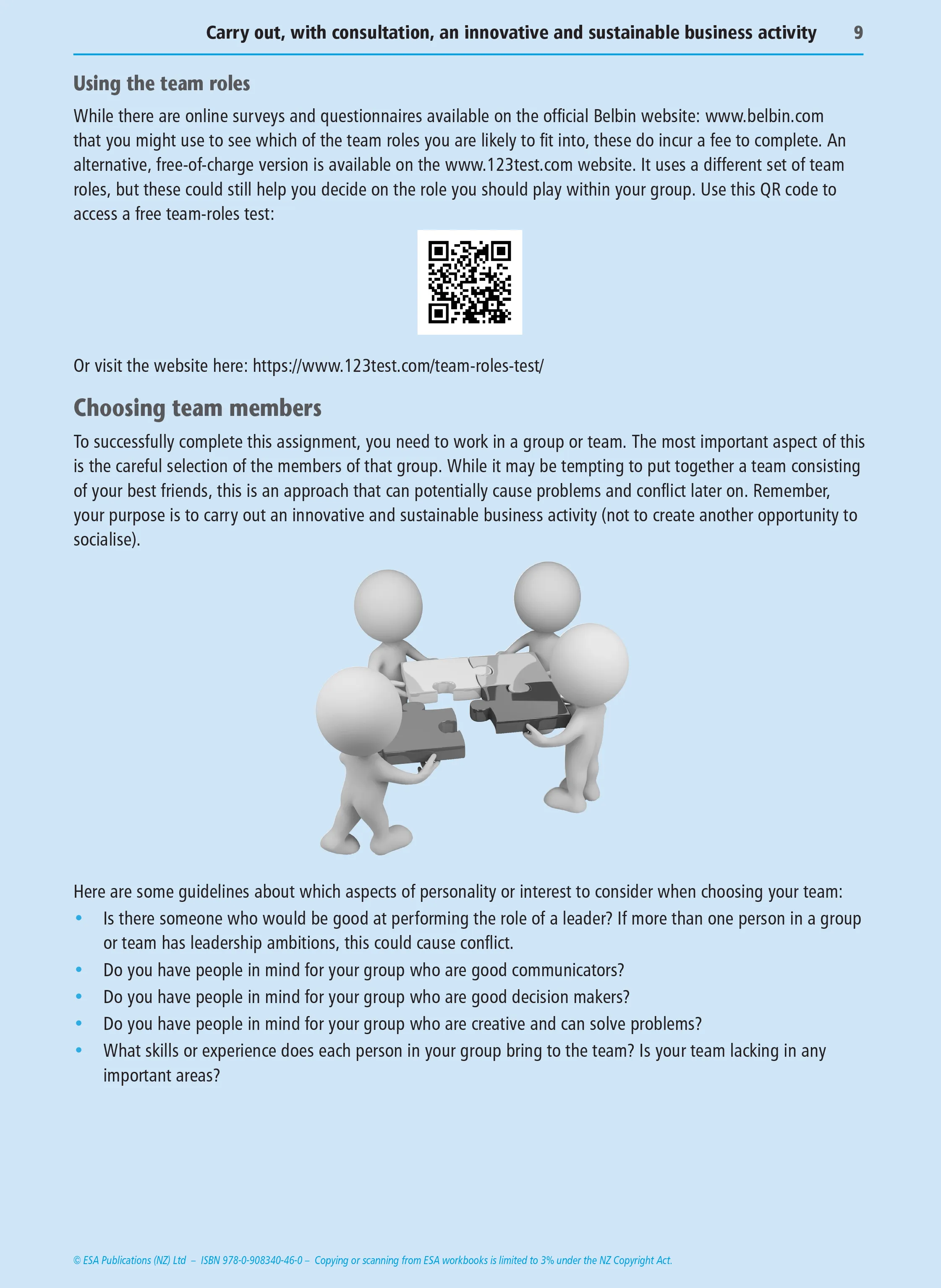 Level 3 Innovative Business Activities 3.6 Learning Workbook