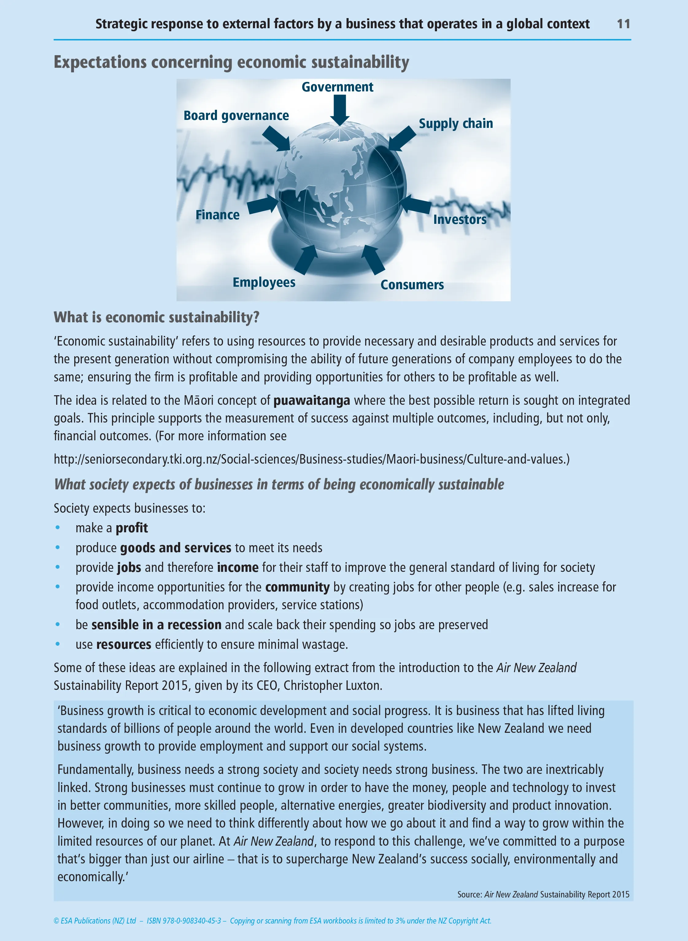 Level 3 Strategic Business Response 3.2 Learning Workbook