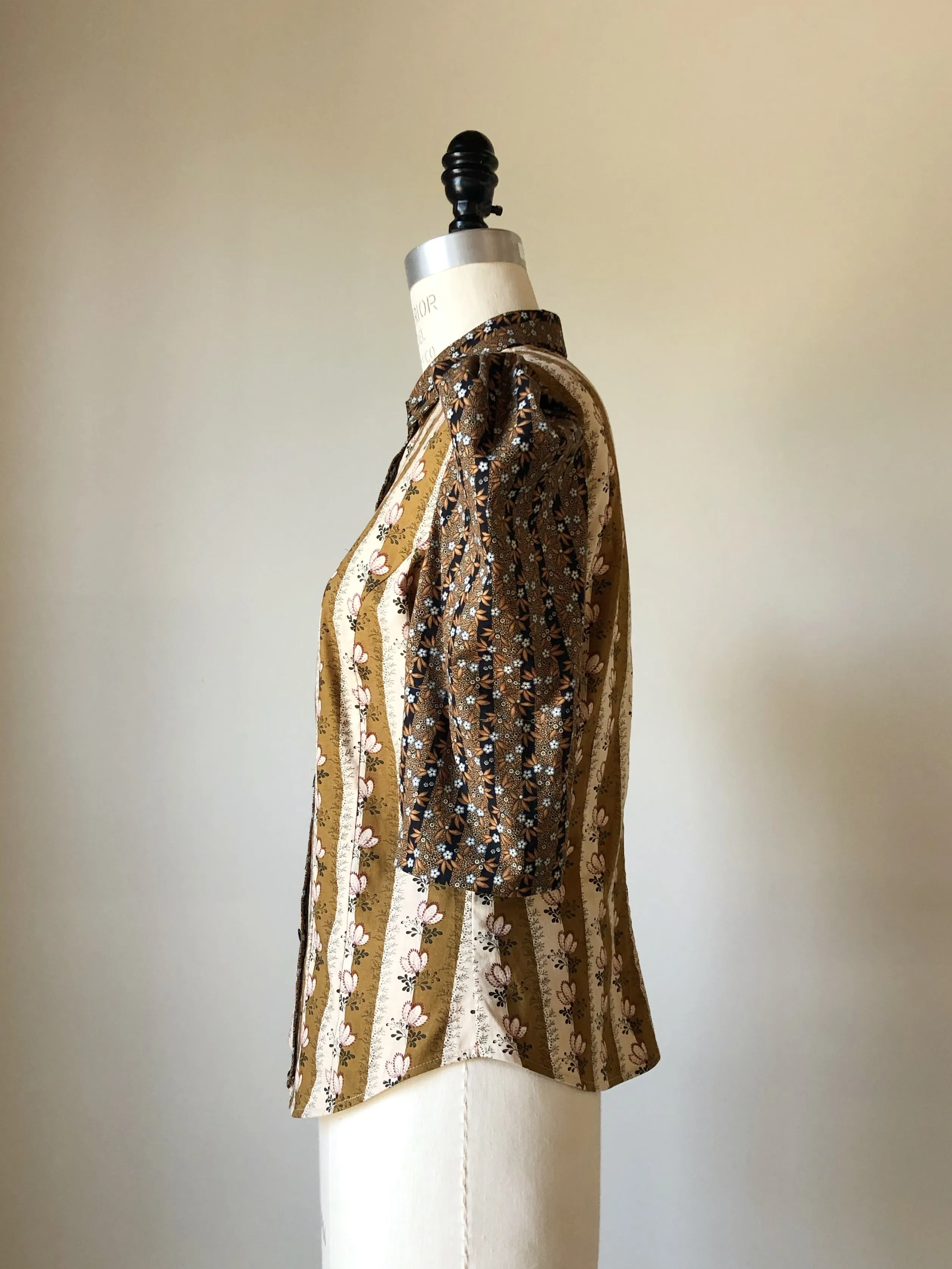 Lillian work shirt in 19th century reproduction prints #2