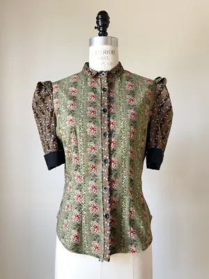 Lillian work shirt in 19th century reproduction prints #4