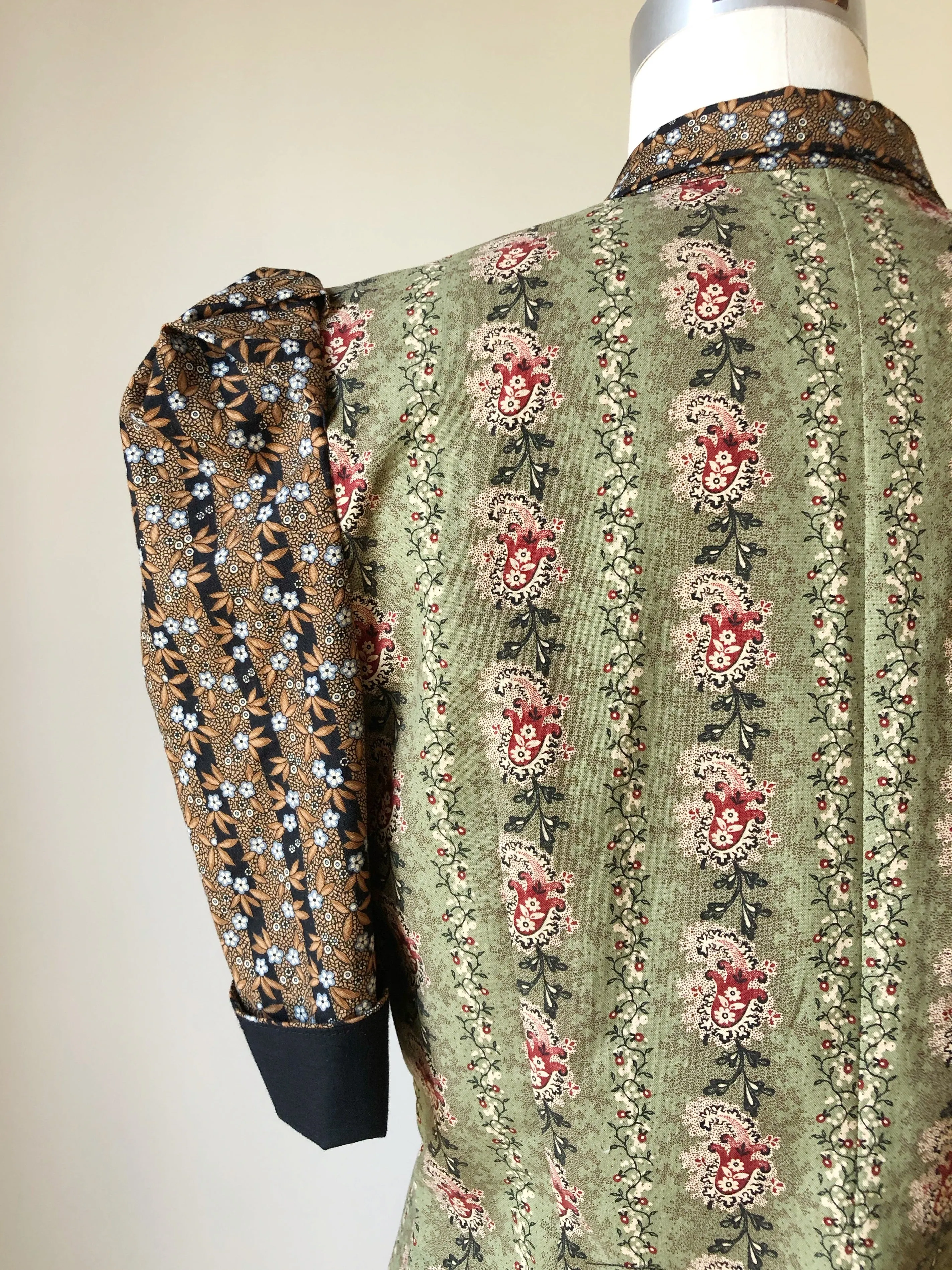 Lillian work shirt in 19th century reproduction prints #4