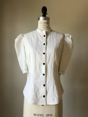 Lillian work shirt in white