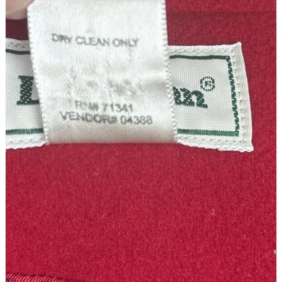 LL Bean Cashmere Wool Blazer Women's 18 Red Classic Vintage 3 Button Pockets