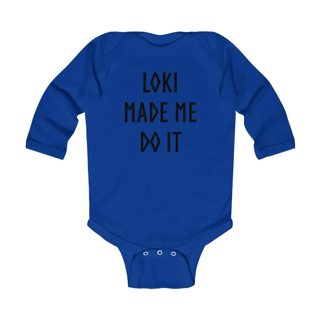 Loki Made Me Do It Long Sleeve Bodysuit