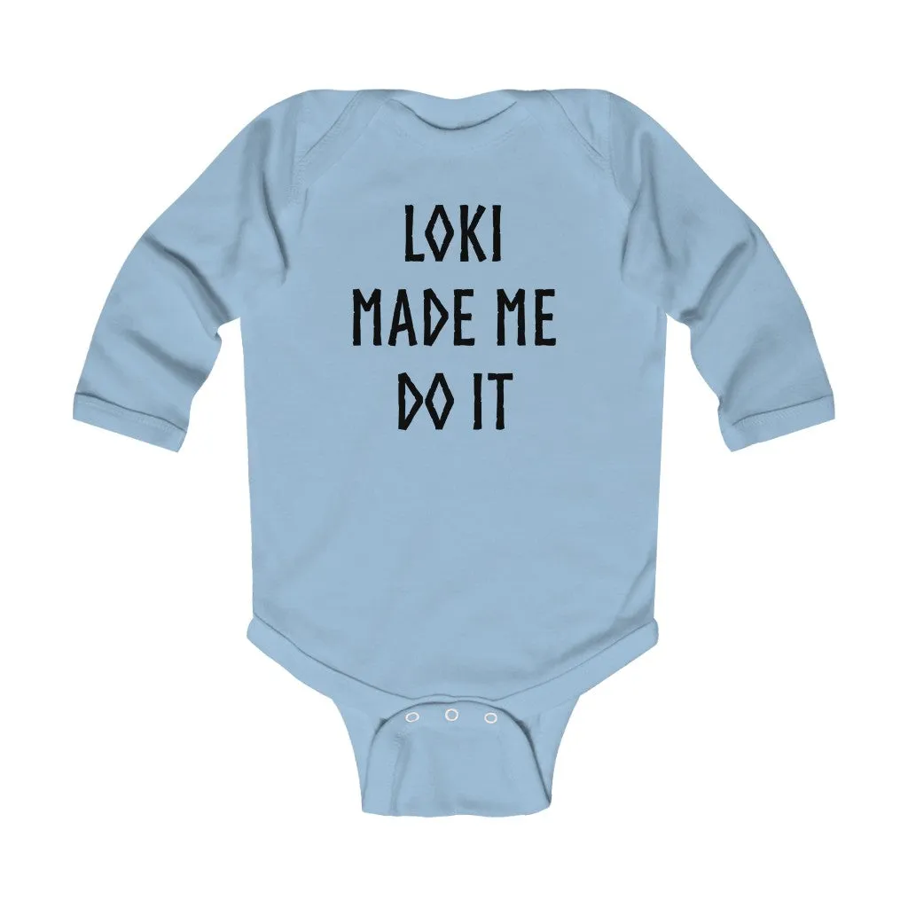 Loki Made Me Do It Long Sleeve Bodysuit