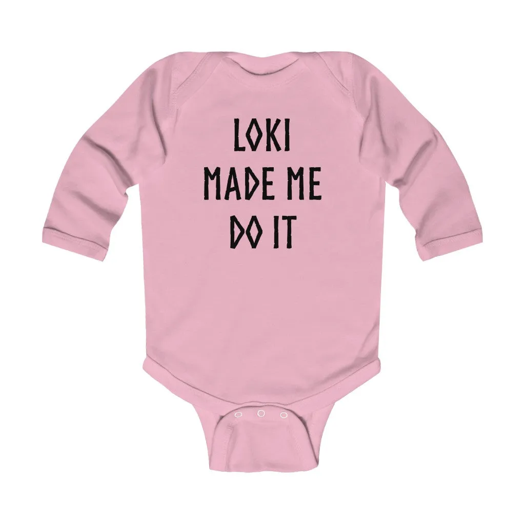 Loki Made Me Do It Long Sleeve Bodysuit