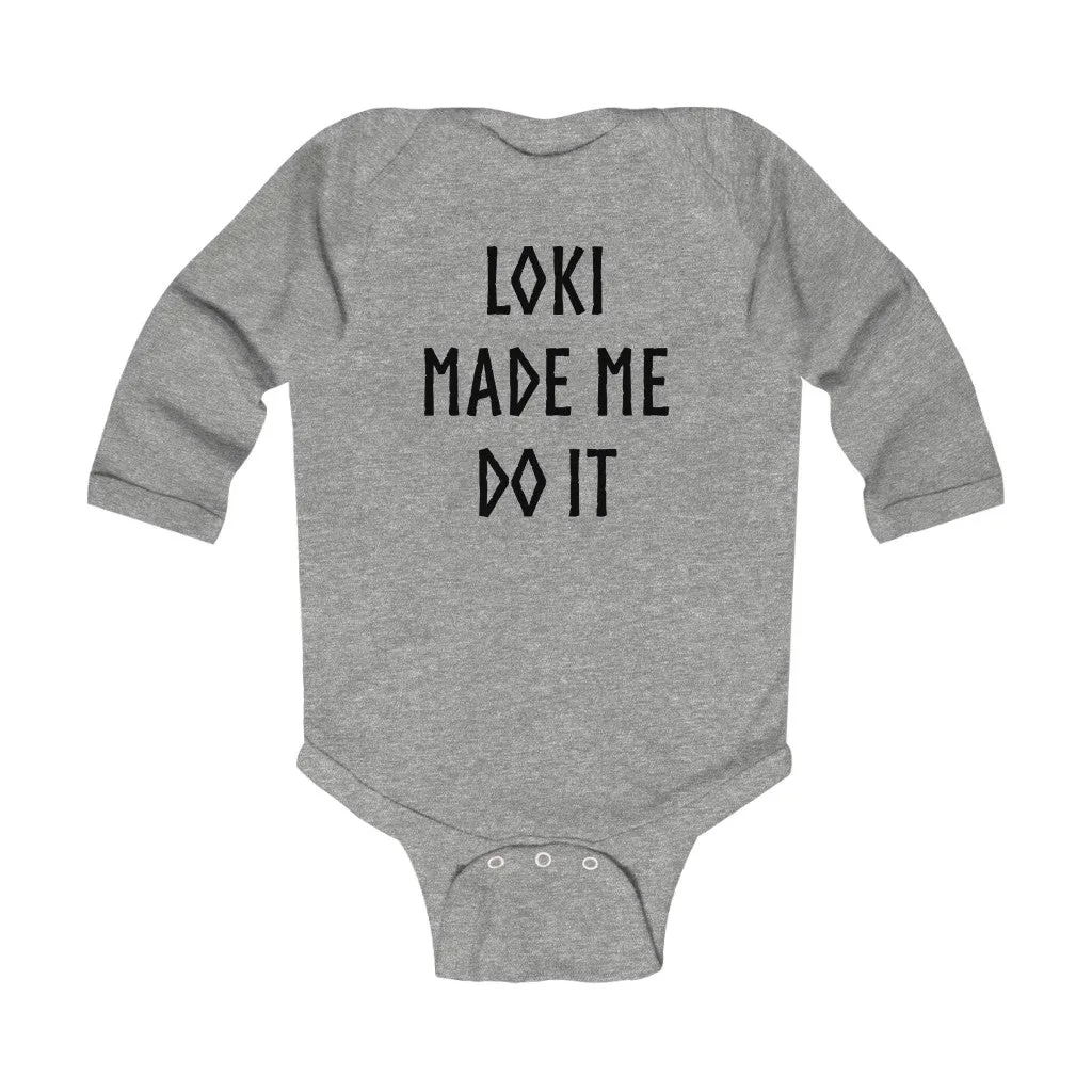 Loki Made Me Do It Long Sleeve Bodysuit