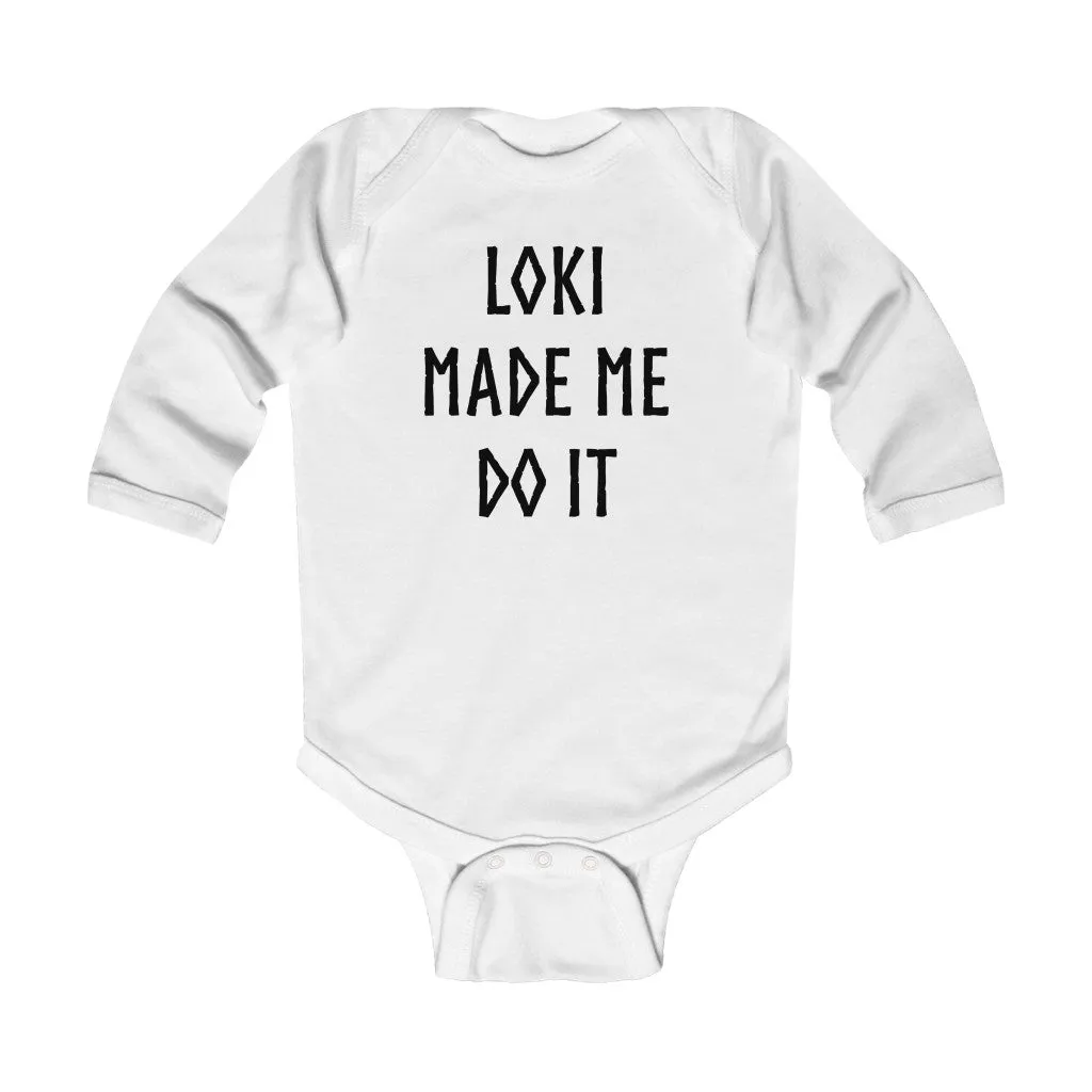Loki Made Me Do It Long Sleeve Bodysuit