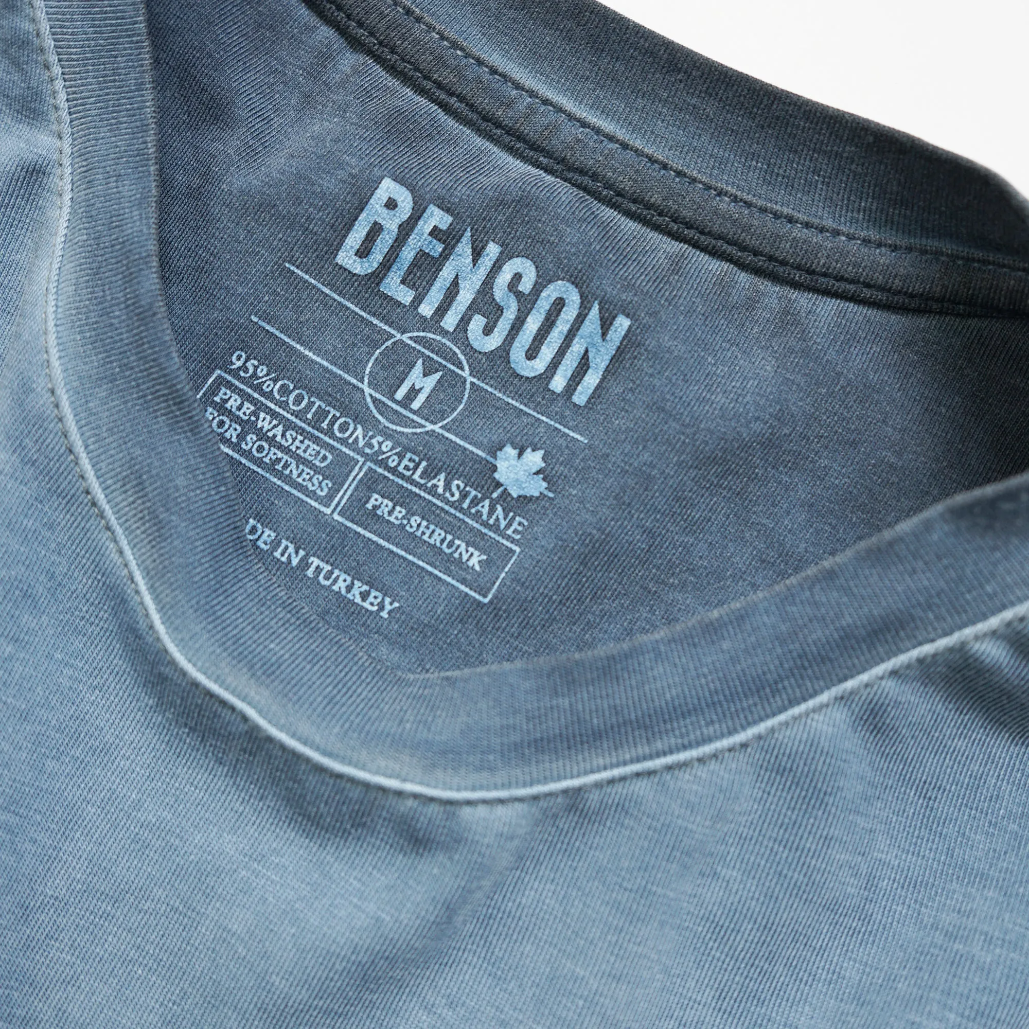 Long Beach Oil-Washed Navy Long Sleeve Tee