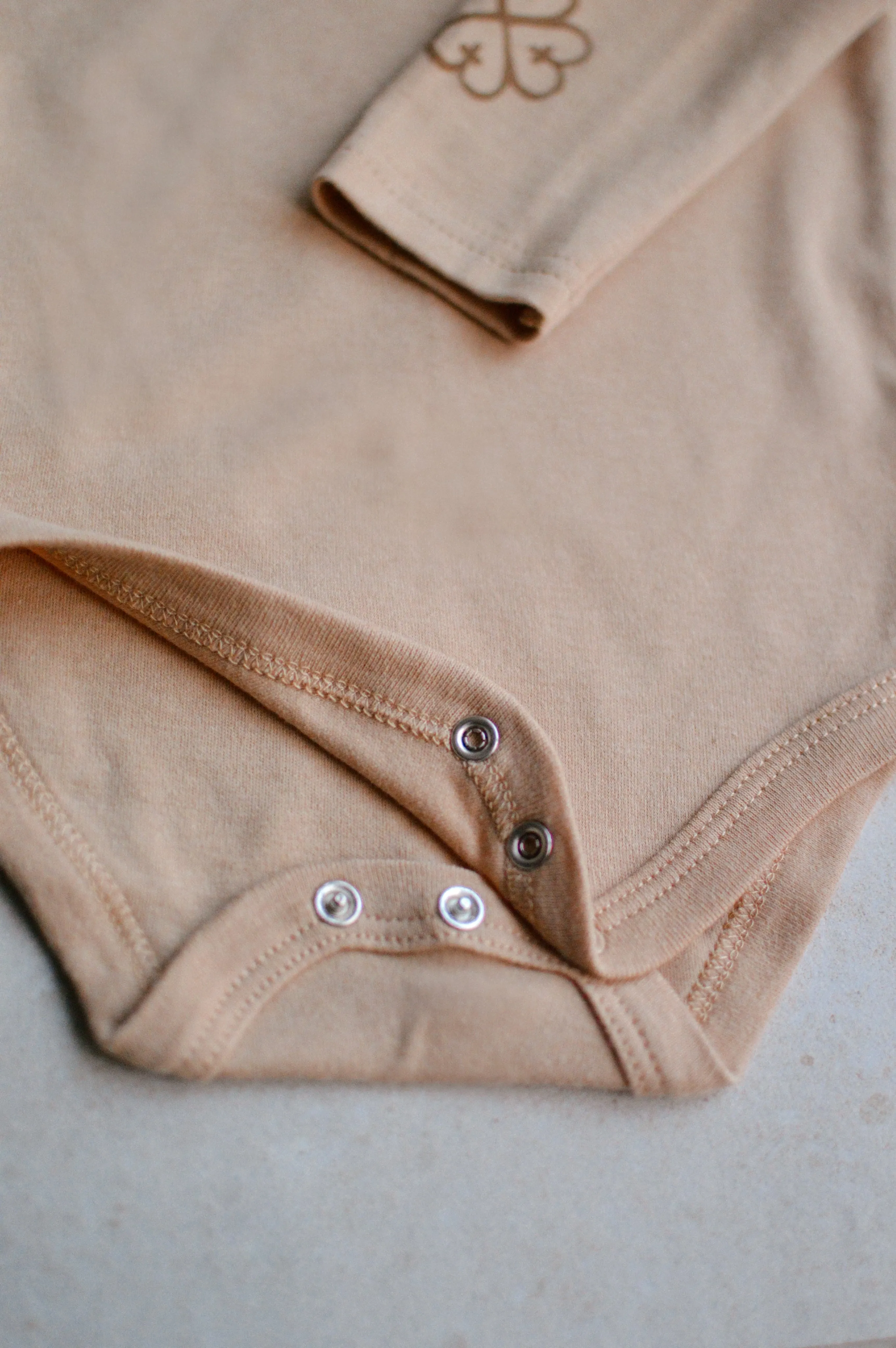 Long Sleeve Bodysuit<br> Caramel