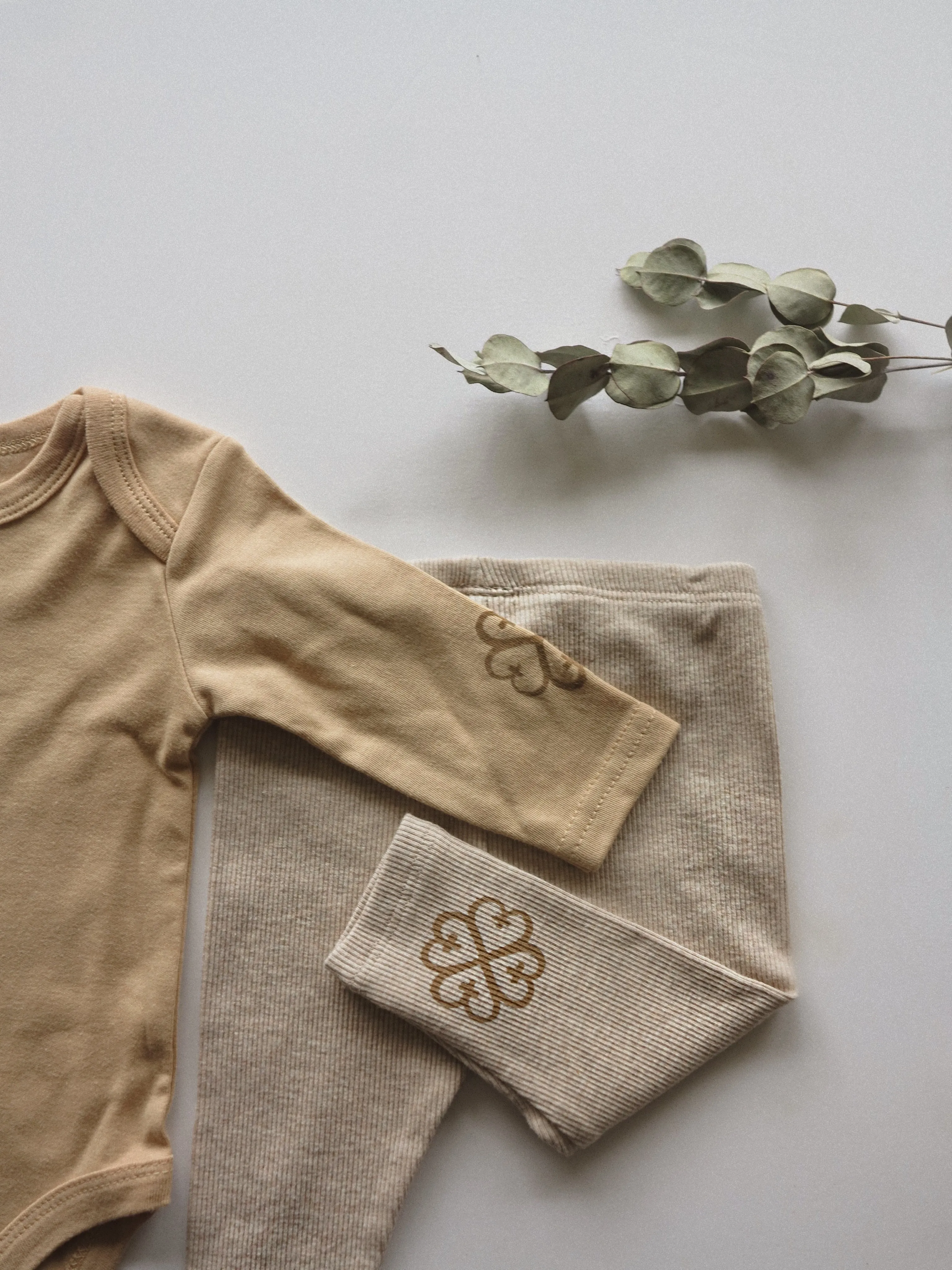 Long Sleeve Bodysuit<br> Caramel