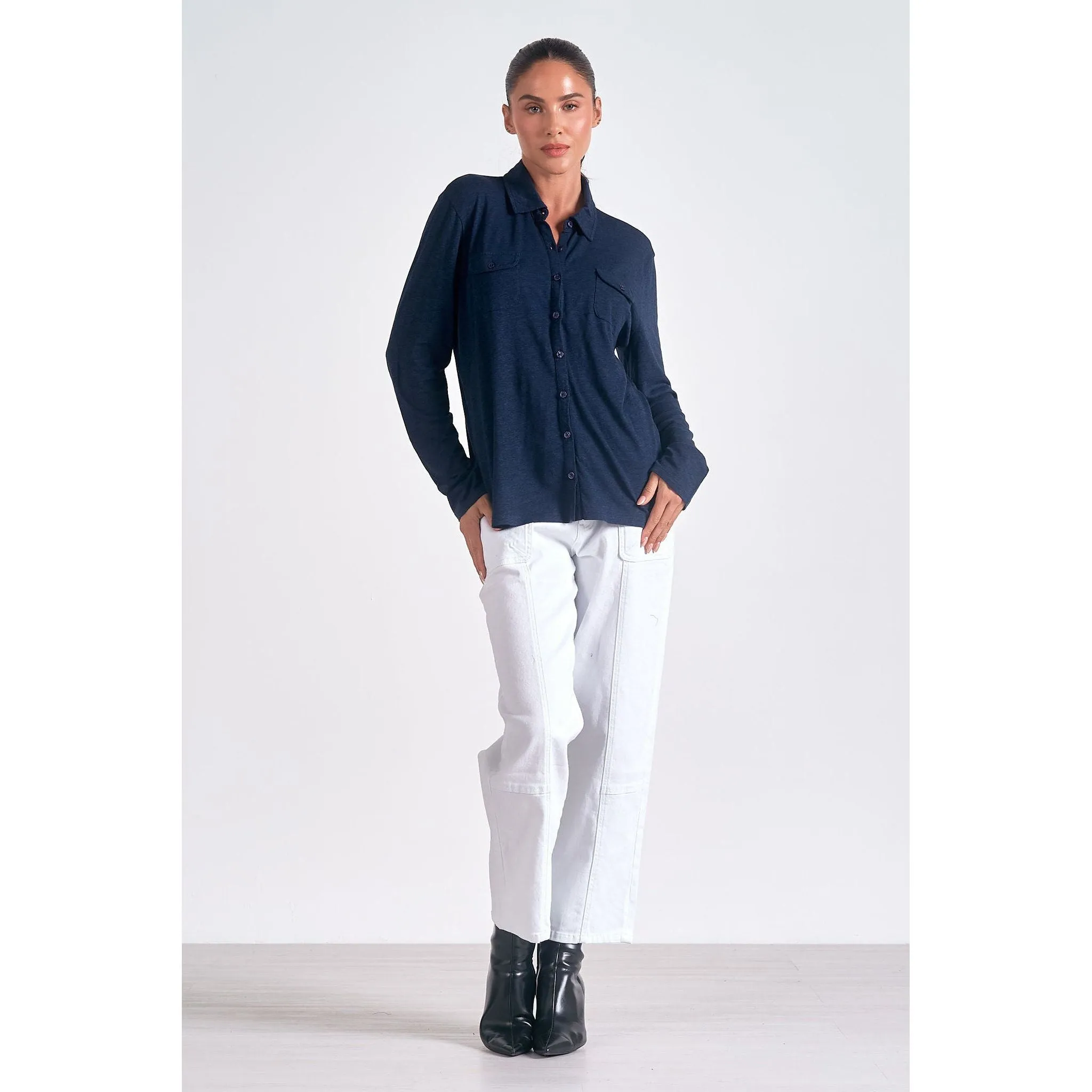 Long Sleeve Button Down Top