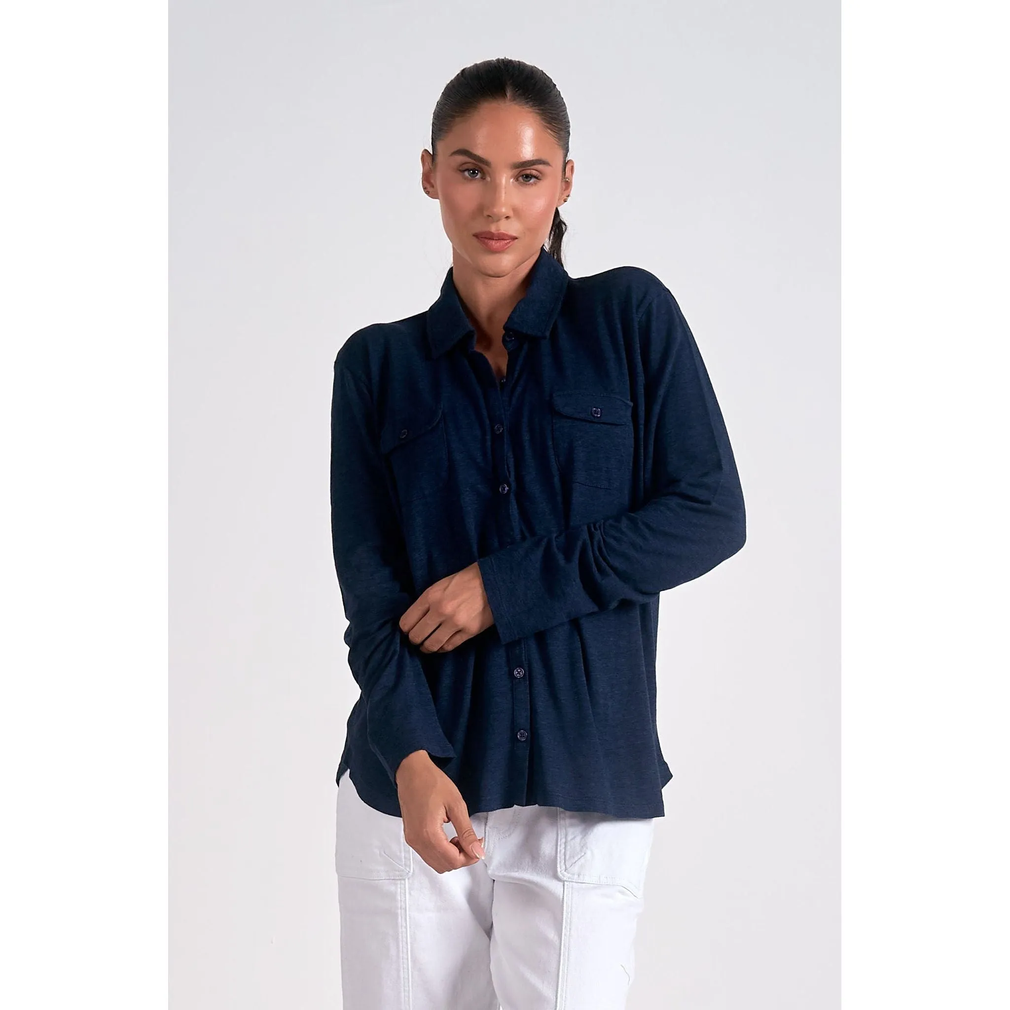 Long Sleeve Button Down Top