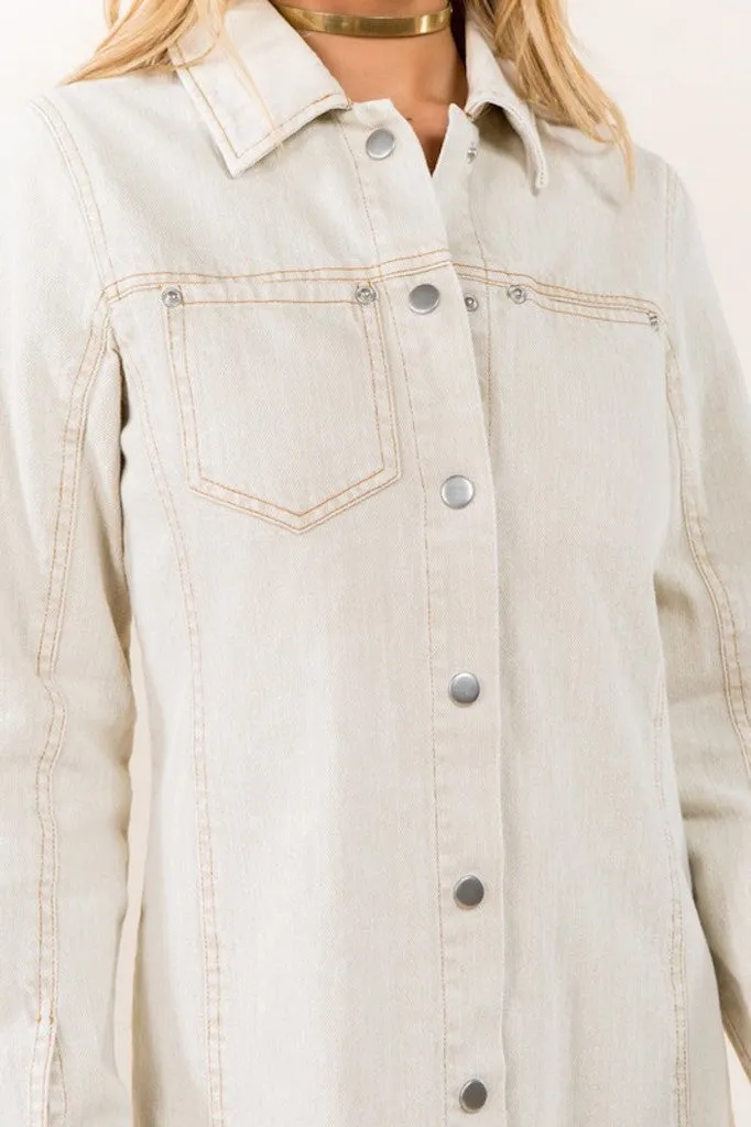 Long Sleeve Denim Dress