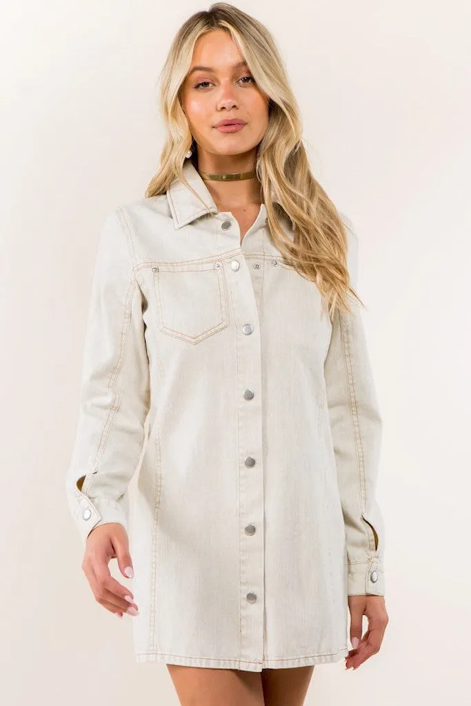 Long Sleeve Denim Dress