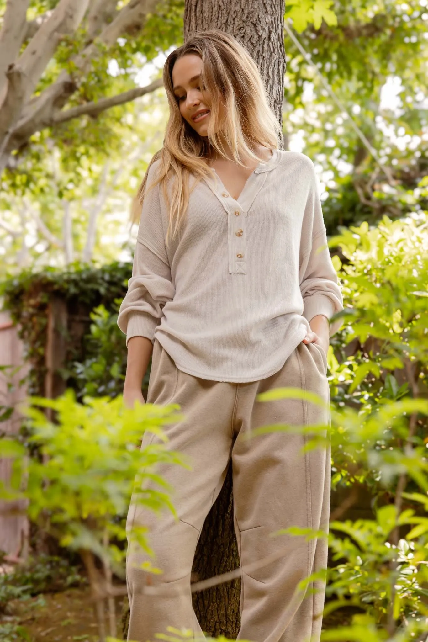 Long Sleeve Knit Henley