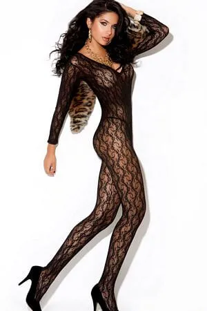 Long Sleeve Lace Bodystocking