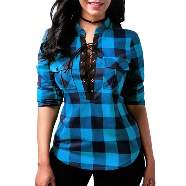Long Sleeve Plaid Shirt