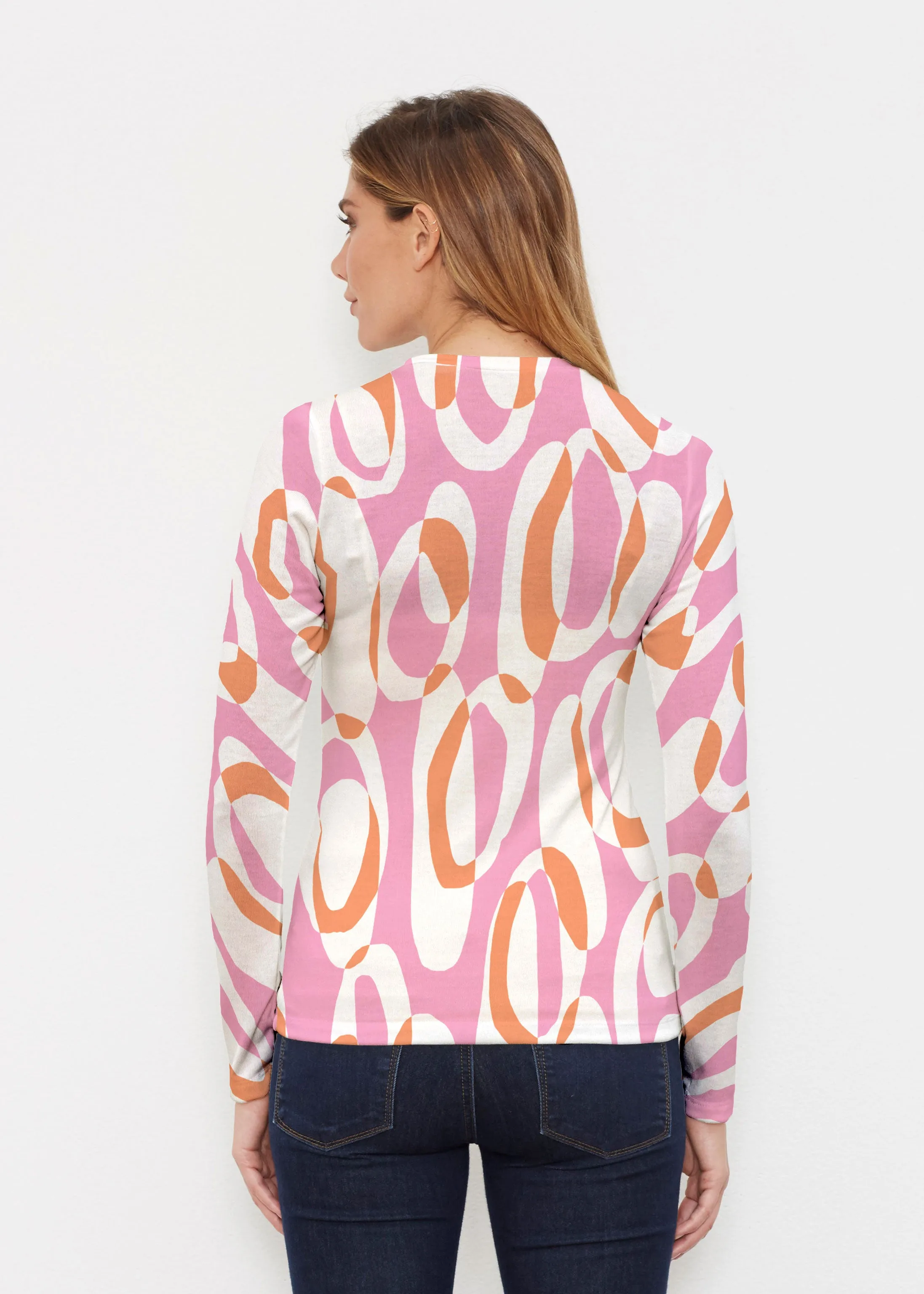 Loop ta Loop Pink (8085) ~ Butterknit Long Sleeve Crew Top