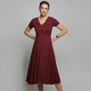 Loren Dress - Bordo