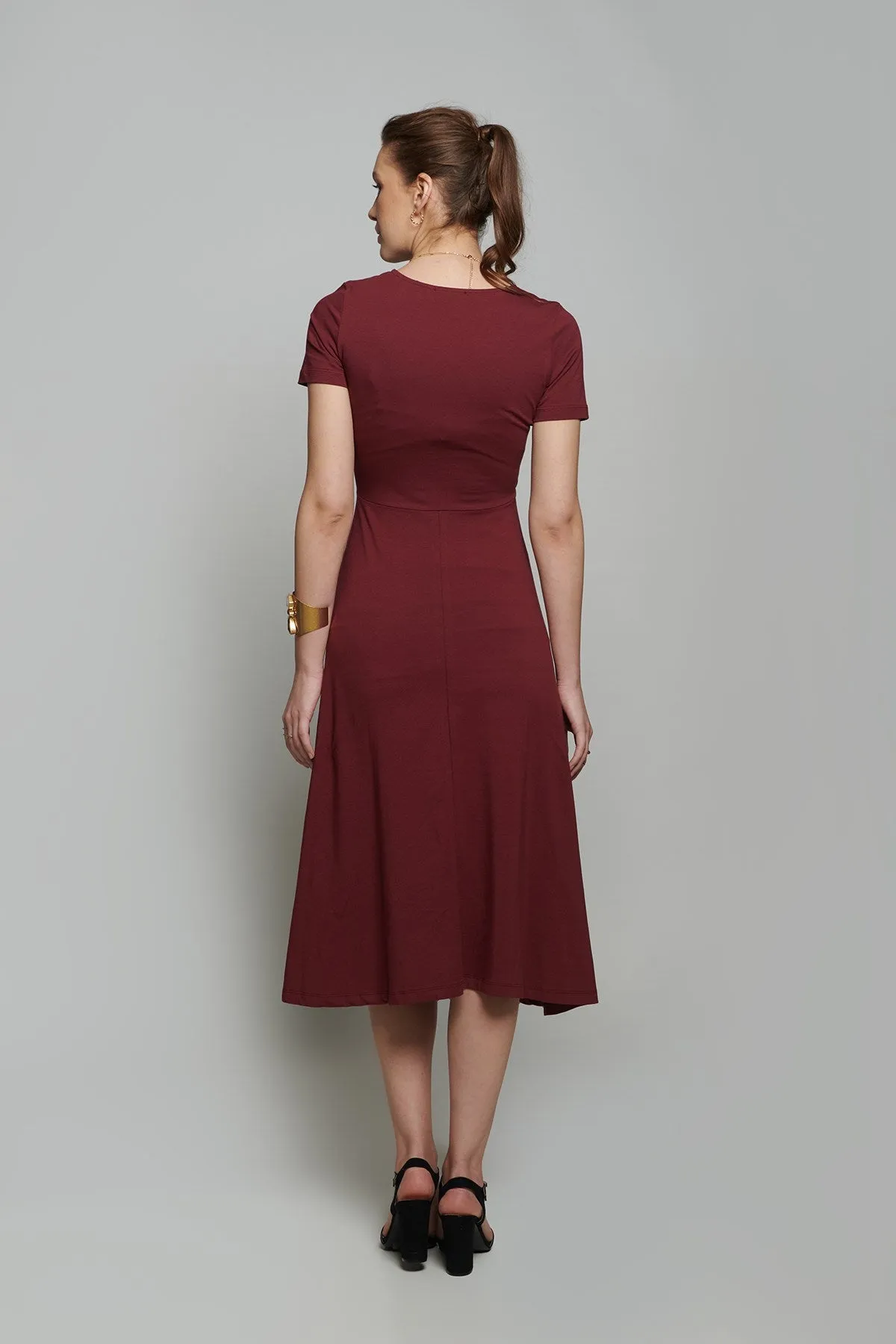 Loren Dress - Bordo