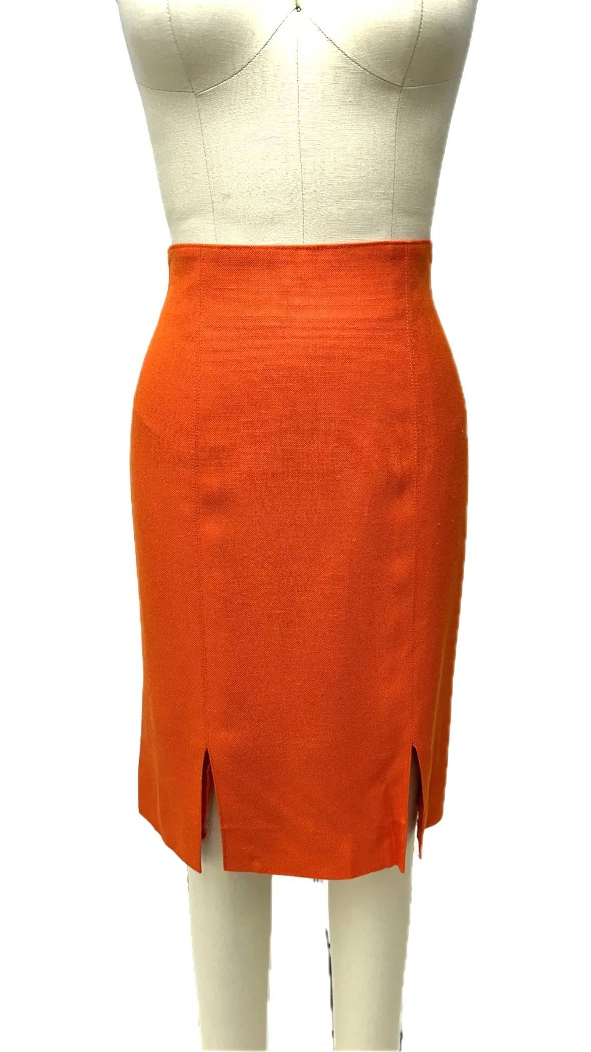 Louis Féraud International Orange Business Suit
