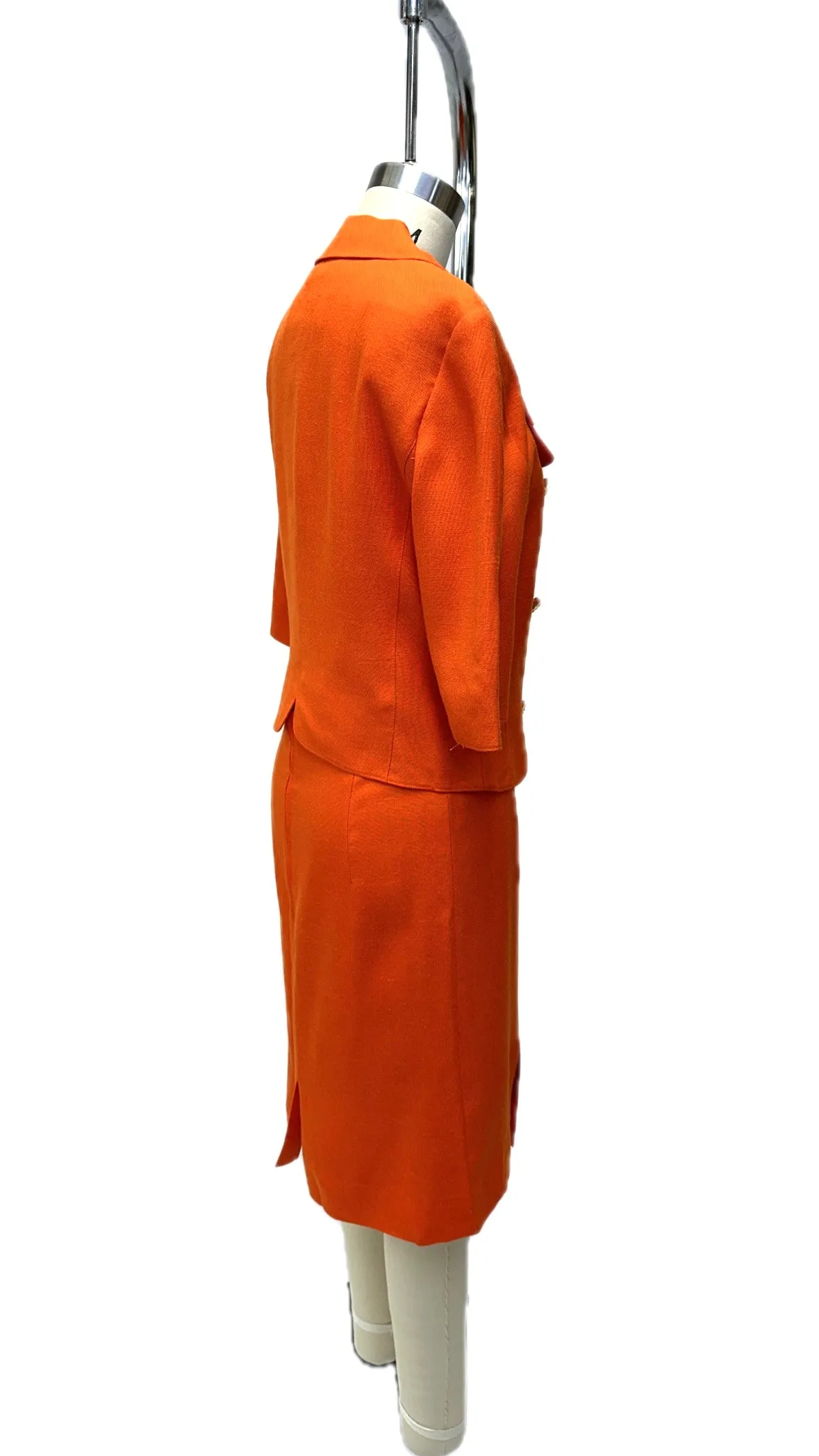Louis Féraud International Orange Business Suit