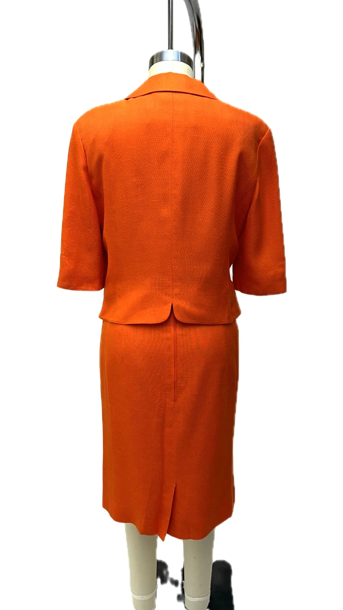 Louis Féraud International Orange Business Suit