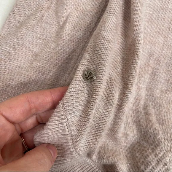 Lululemon Lead with Your Heart Sweater Heathered Pink Bliss size 4