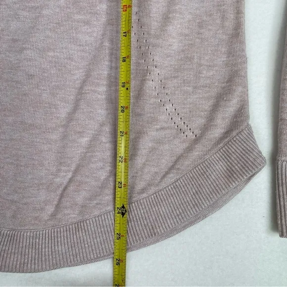 Lululemon Lead with Your Heart Sweater Heathered Pink Bliss size 4