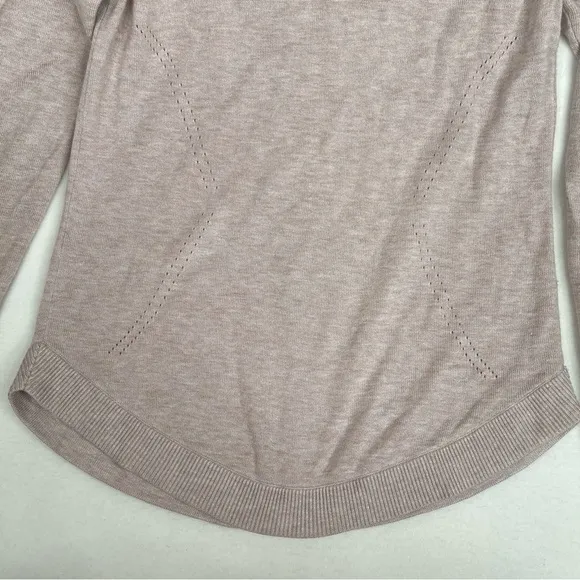 Lululemon Lead with Your Heart Sweater Heathered Pink Bliss size 4