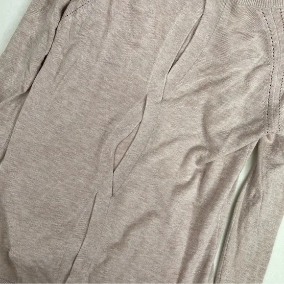 Lululemon Lead with Your Heart Sweater Heathered Pink Bliss size 4