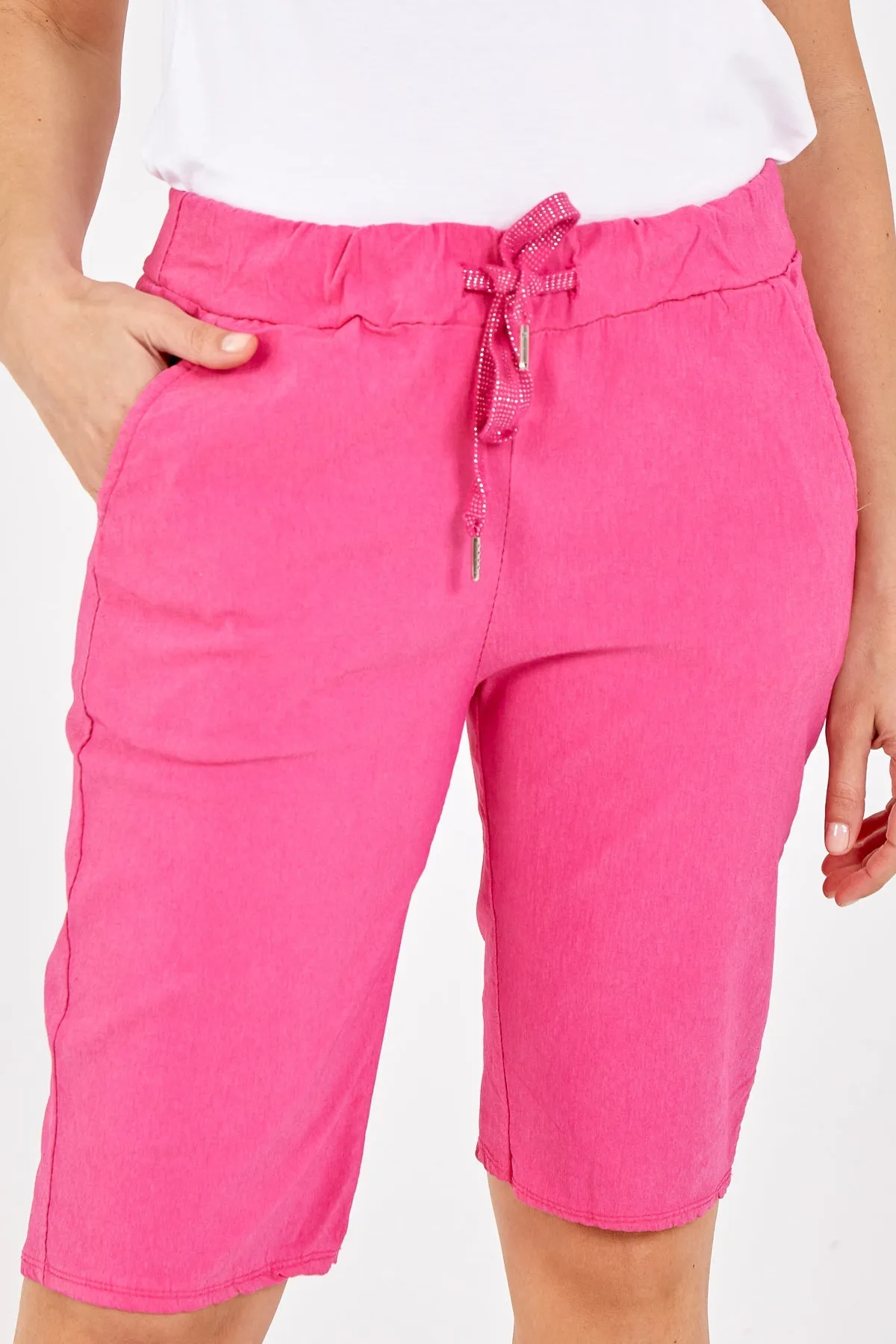 Magic Plain Drawstring Shorts